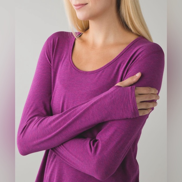 Lululemon Yogini 5 Year Long Sleeve Tee Shirt Size 4 - Picture 2 of 10